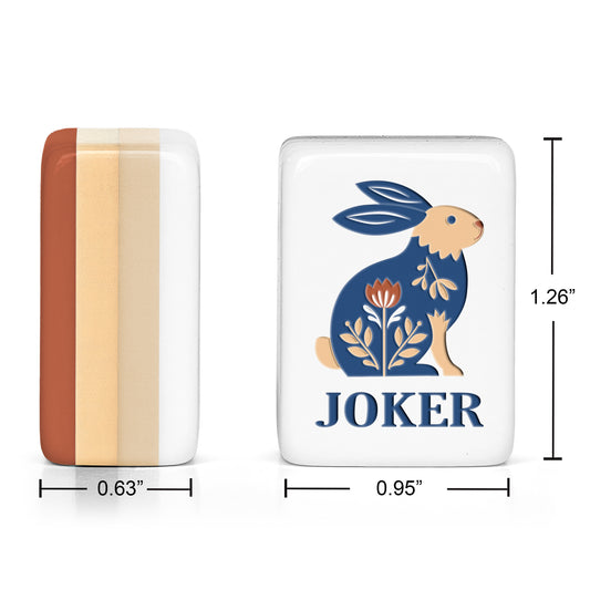 Orange Folk Collection American Mahjong Tile Set (160pc)