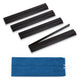 (18in.) Black Wooden Mahjong Racks with Pushers & Travel Bag - Set of 4