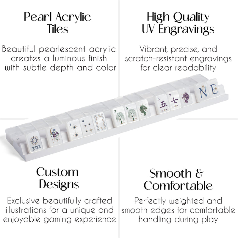 Celestial Pearl Collection American Mahjong Tile Set (160pc)