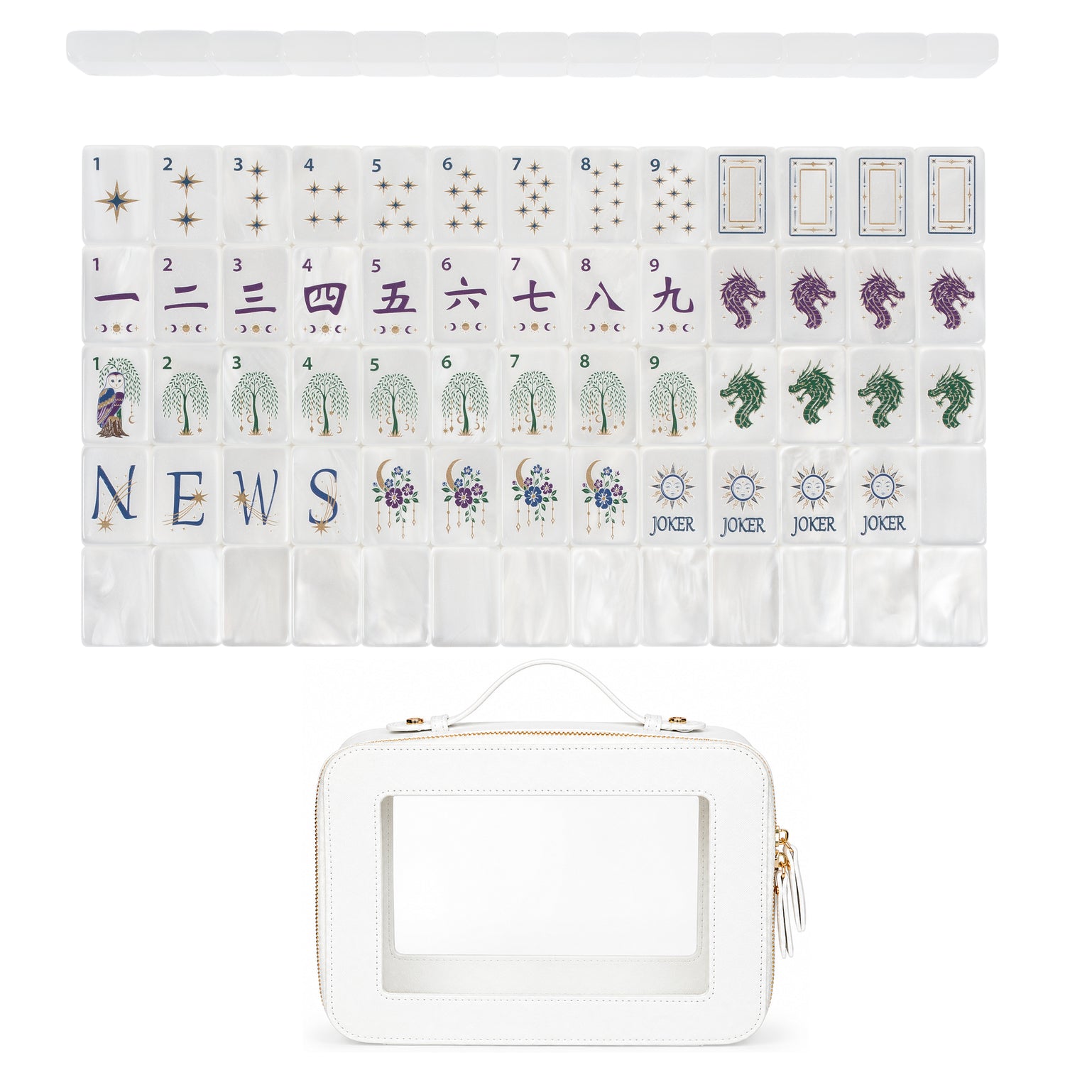 Celestial Pearl Collection American Mahjong Tile Set (160pc)
