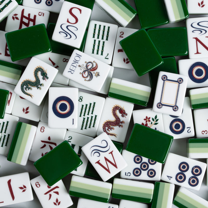 Green Classic Collection American Mahjong Tile Set (160pc)