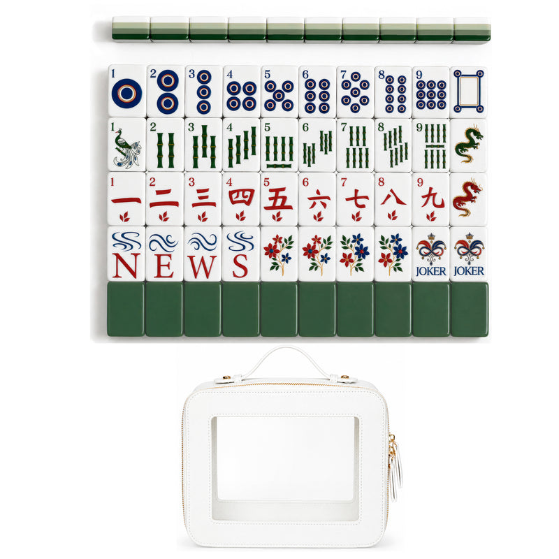 Green Classic Collection American Mahjong Tile Set (160pc)