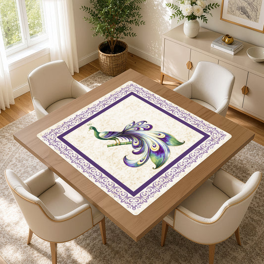 Purple Classic Collection Mahjong Mat for Table - Shipped Rolled