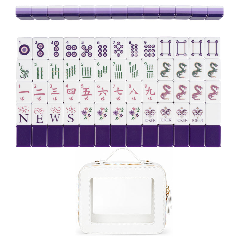 Purple Classic Collection American Mahjong Tile Set (160pc)