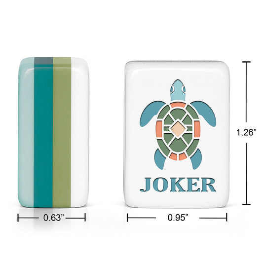 Aqua Blue Coastal Paradise Collection American Mahjong Tile Set (160pc)