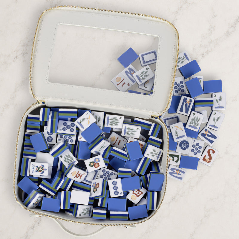 Sky Blue Coastal Paradise Collection American Mahjong Tile Set (160pc)