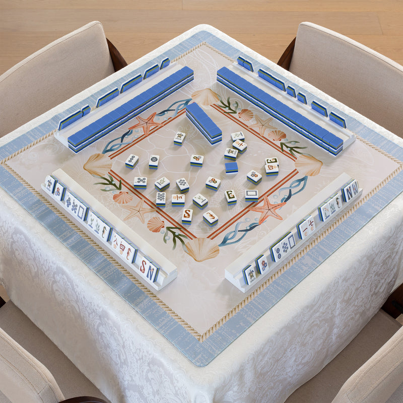 Sky Blue Coastal Paradise Collection American Mahjong Tile Set (160pc)