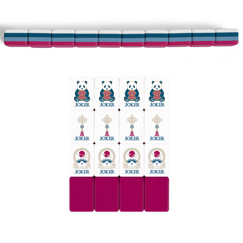 Pink MJTI Community Collection Limited Edition American Mahjong Tile Set Joker Expansion (12pc)