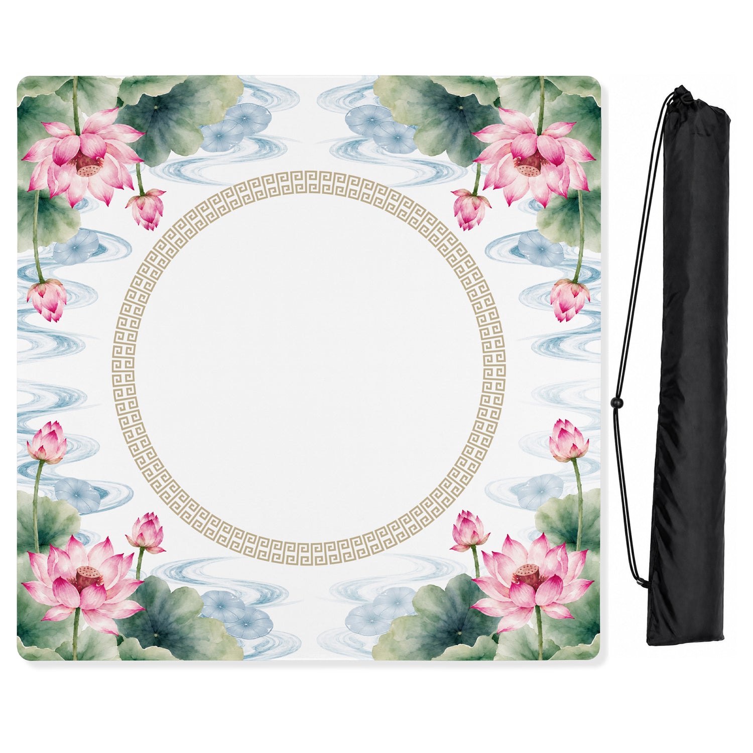 MJTI Community Collection - Floral - Mahjong Mat for Table - Shipped Rolled