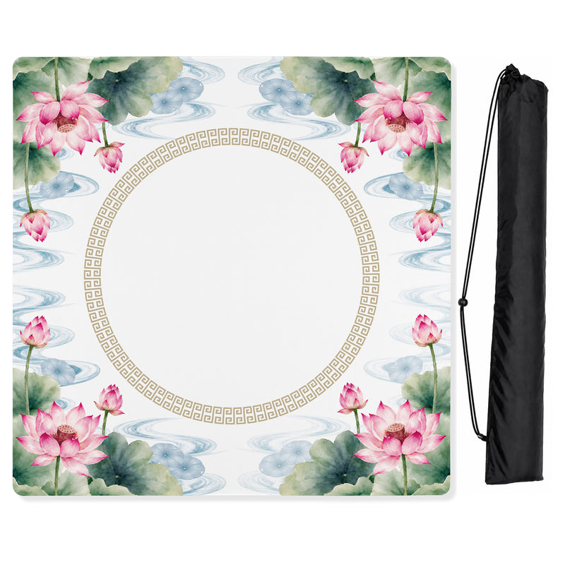 MJTI Community Collection - Floral - Mahjong Mat for Table - Shipped Rolled