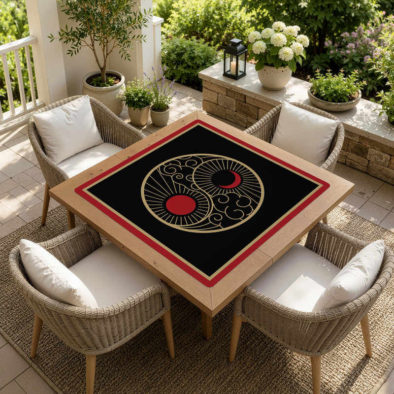Golden Pearl Collection Mahjong Mat for Table - Shipped Rolled