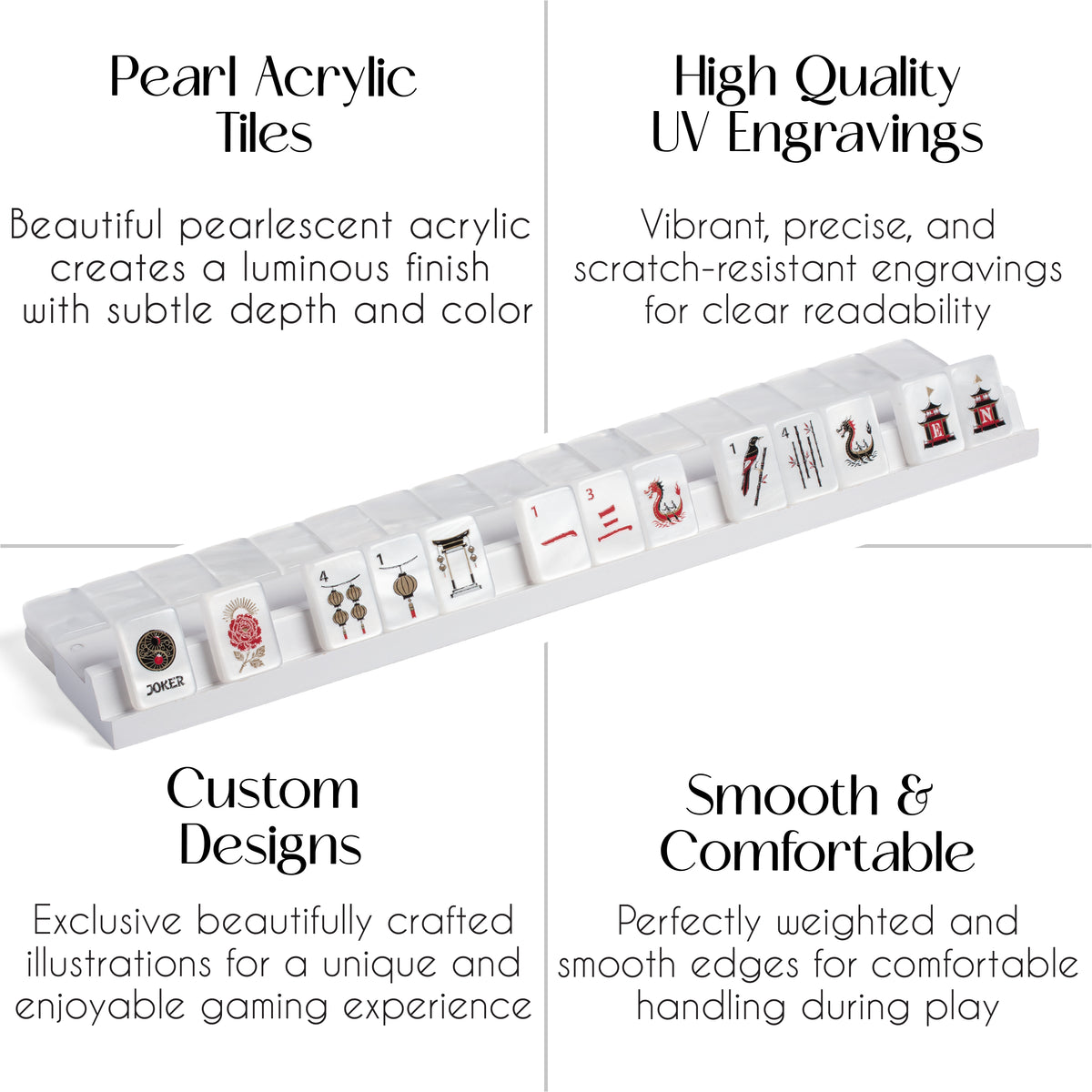 Golden Pearl Collection American Mahjong Tile Set (160pc)