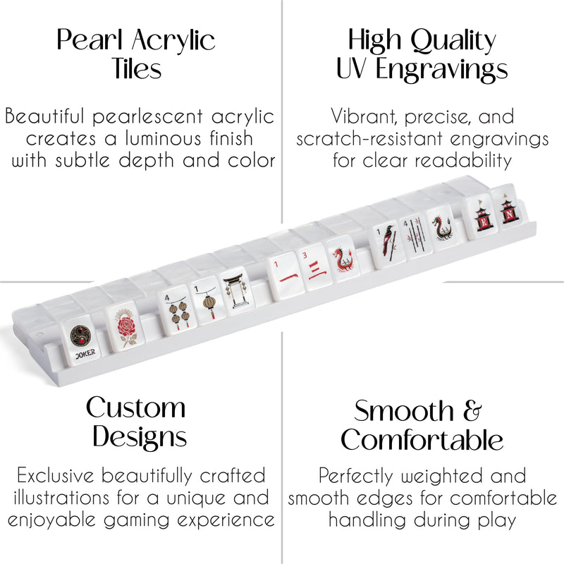 Golden Pearl Collection American Mahjong Tile Set (160pc)