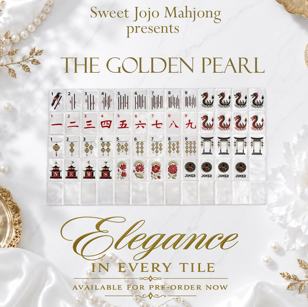 Golden Pearl Collection American Mahjong Tile Set (160pc)