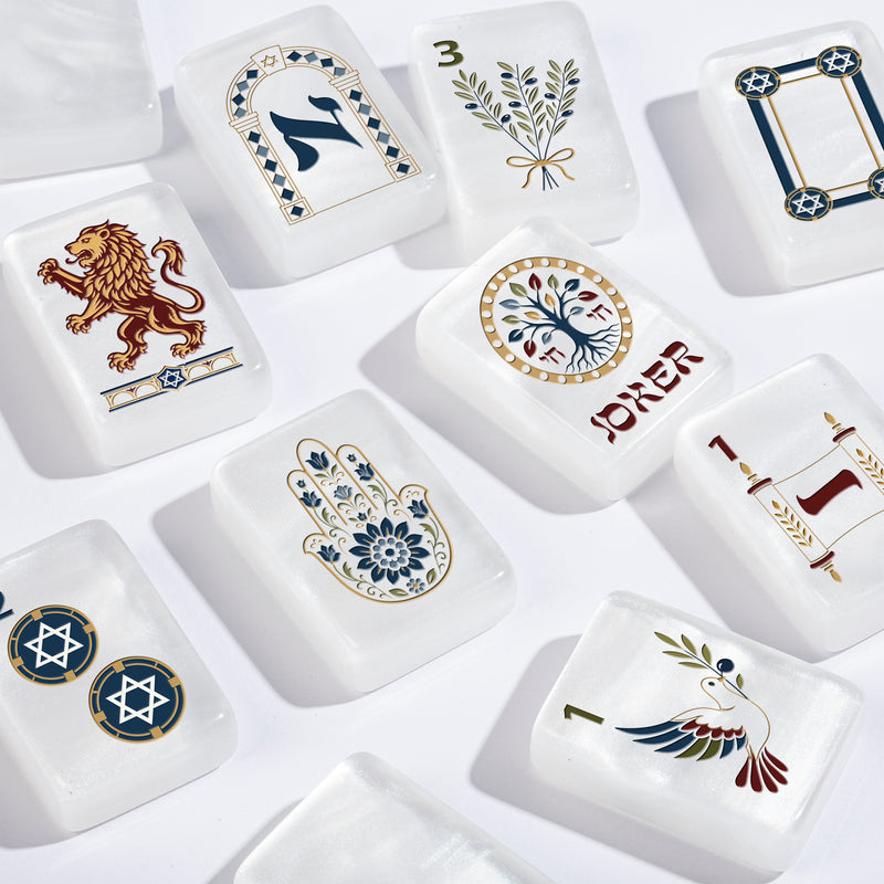 Judaica Pearl Collection American Mahjong Tile Set (160pc)