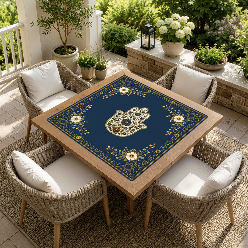 Judaica Pearl Collection - Mahjong Mat for Table - Shipped Rolled