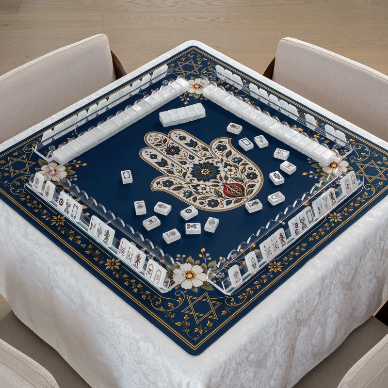Judaica Pearl Collection - Mahjong Mat for Table - Shipped Rolled