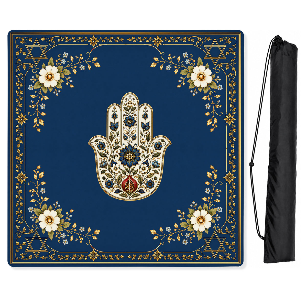 Judaica Pearl Collection - Mahjong Mat for Table - Shipped Rolled