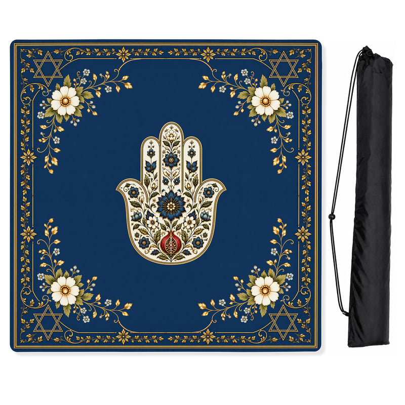Judaica Pearl Collection - Mahjong Mat for Table - Shipped Rolled