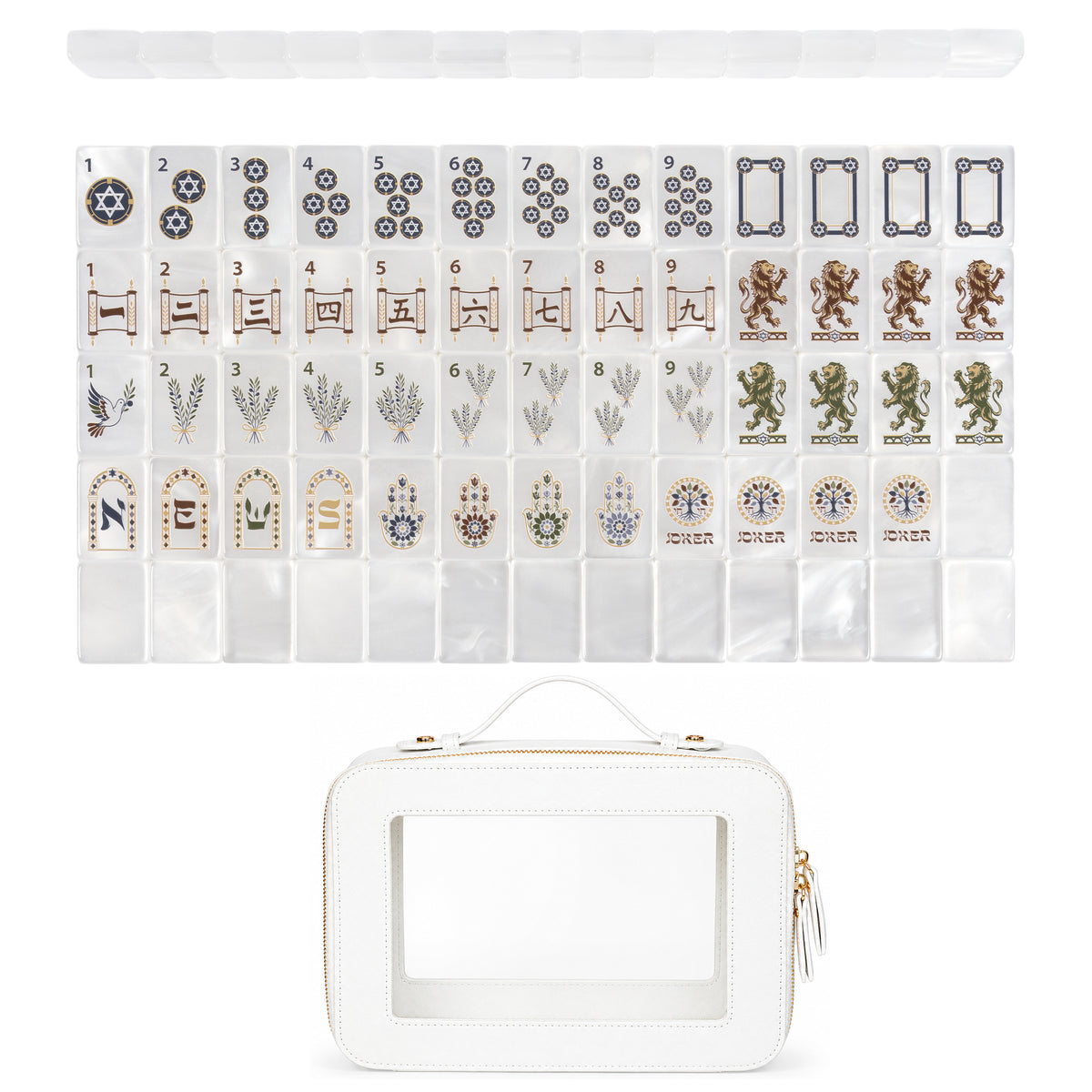 Judaica Pearl Collection American Mahjong Tile Set (160pc)