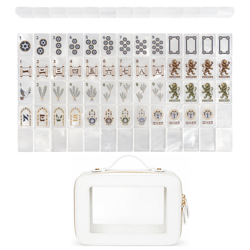 Judaica Pearl Collection American Mahjong Tile Set (160pc)