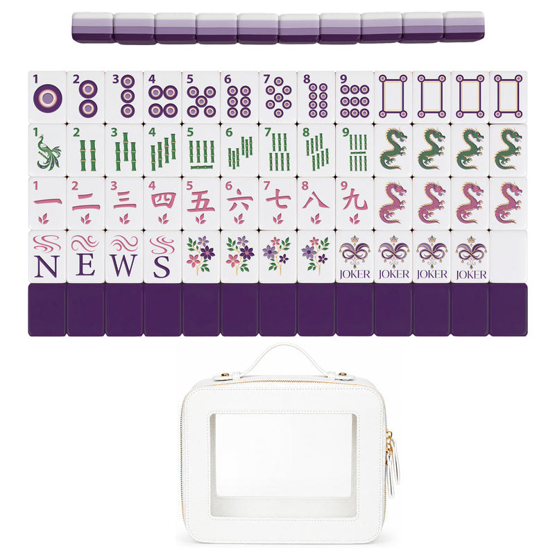 Purple Classic Collection American Mahjong Tile Set (160pc)