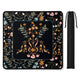 Boho Floral Wildflower Black and Orange Collection Mahjong Mat for Table - Shipped Rolled
