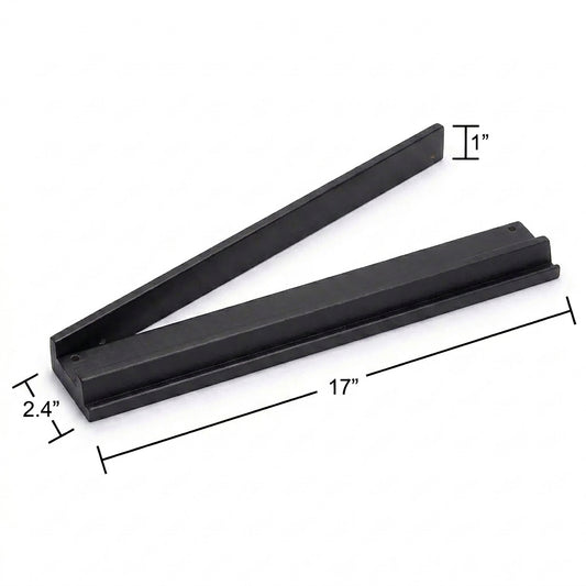 (17in.) Black Wooden Mahjong Racks with Pushers & Travel Bag - Set of 4