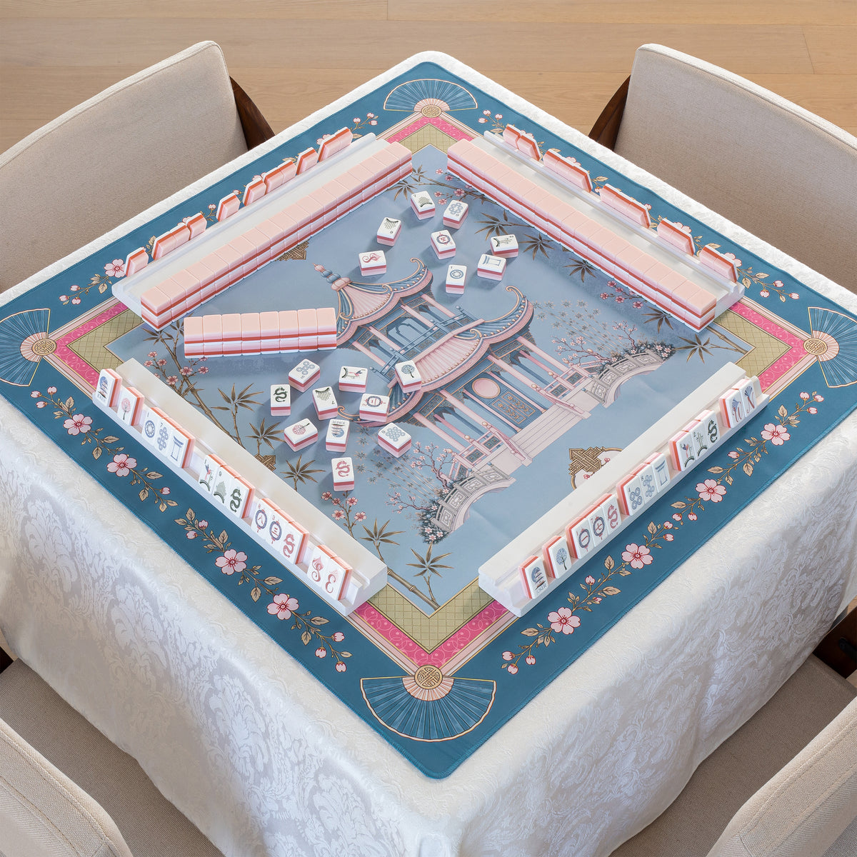 Pink Pagoda Collection American Mahjong Tile Set (160pc)