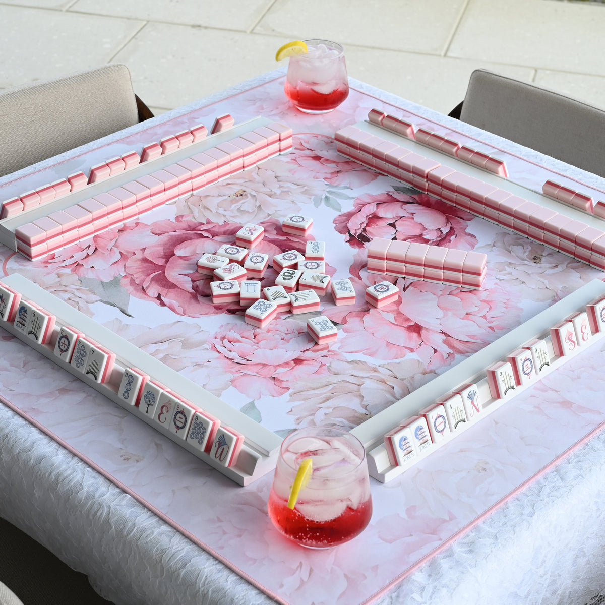 Pink Pagoda Collection American Mahjong Tile Set (160pc)