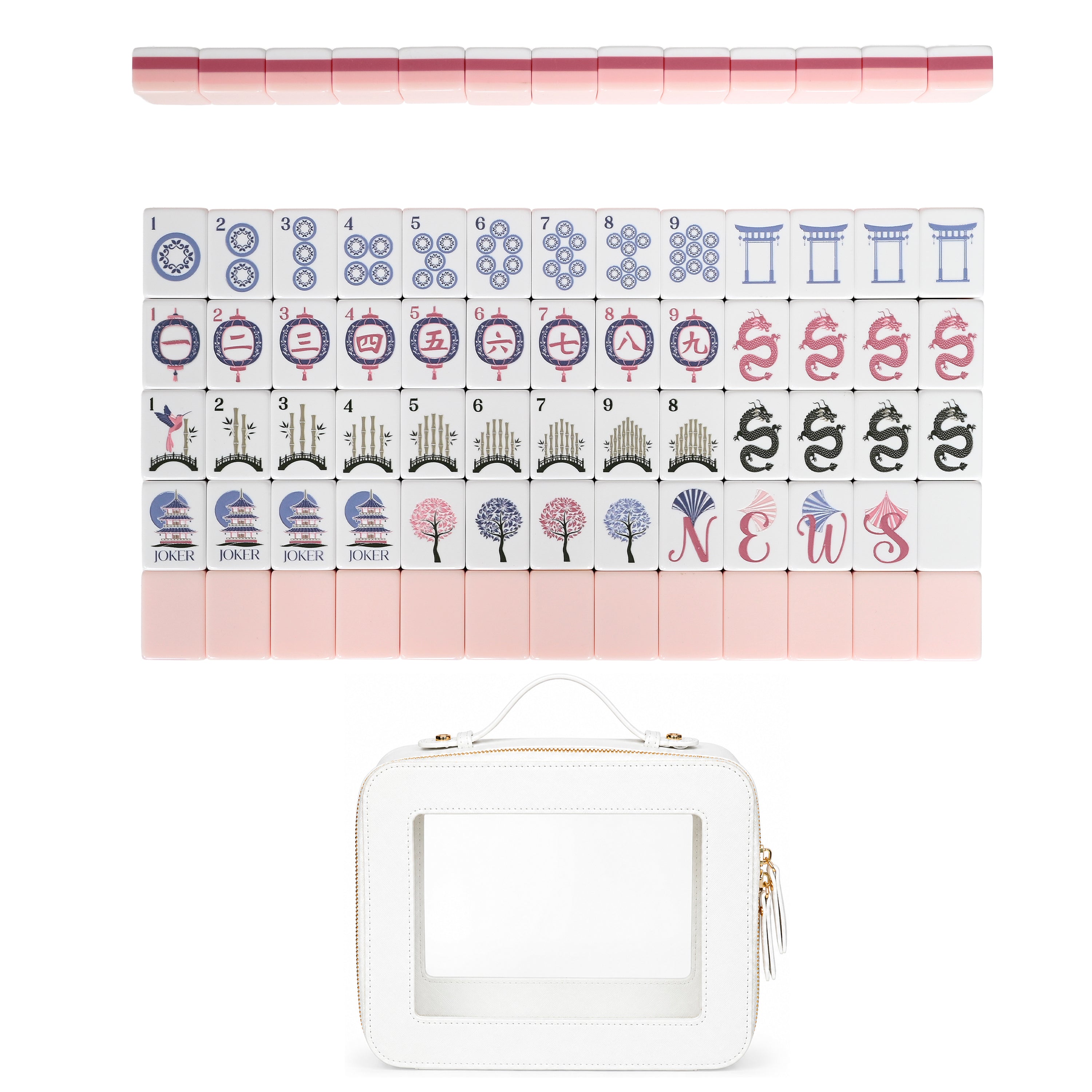 Pink Pagoda Collection American Mahjong Tile Set (160pc) – Sweet