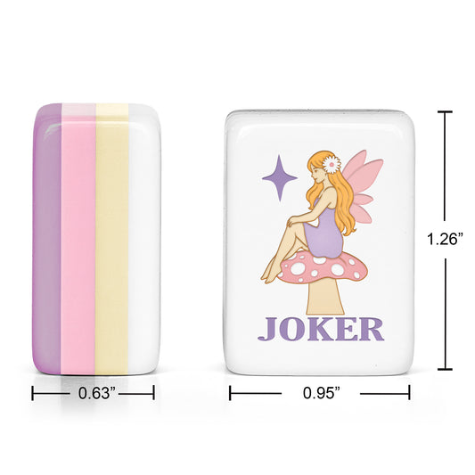 Purple Secret Garden Collection American Mahjong Tile Set (160pc)
