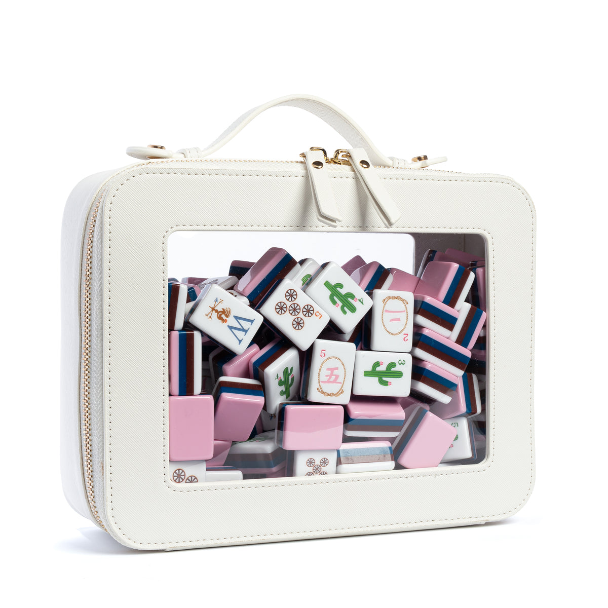 Pink Western Collection American Mahjong Tile Set (160pc)