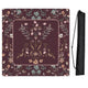 Boho Floral Wildflower Burgundy Red and Orange Collection Mahjong Mat for Table - Shipped Rolled